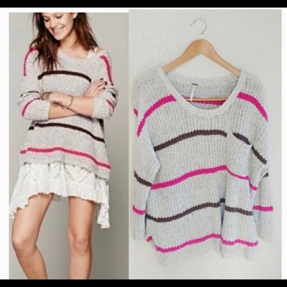 Free People Slouchy Oversized Sweater - Picture 1 of 4